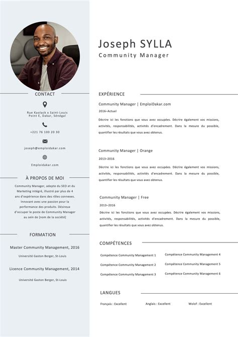 site pour faire cv gratuitement.